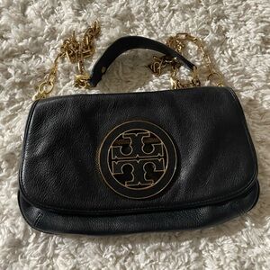 Black Leather Shoulder Bag